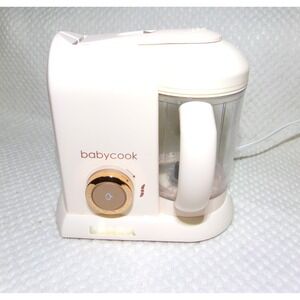Beaba Babycook Solo‎ 4-in-1 Baby Food Maker Steam Cooker Blender Rose Gold White